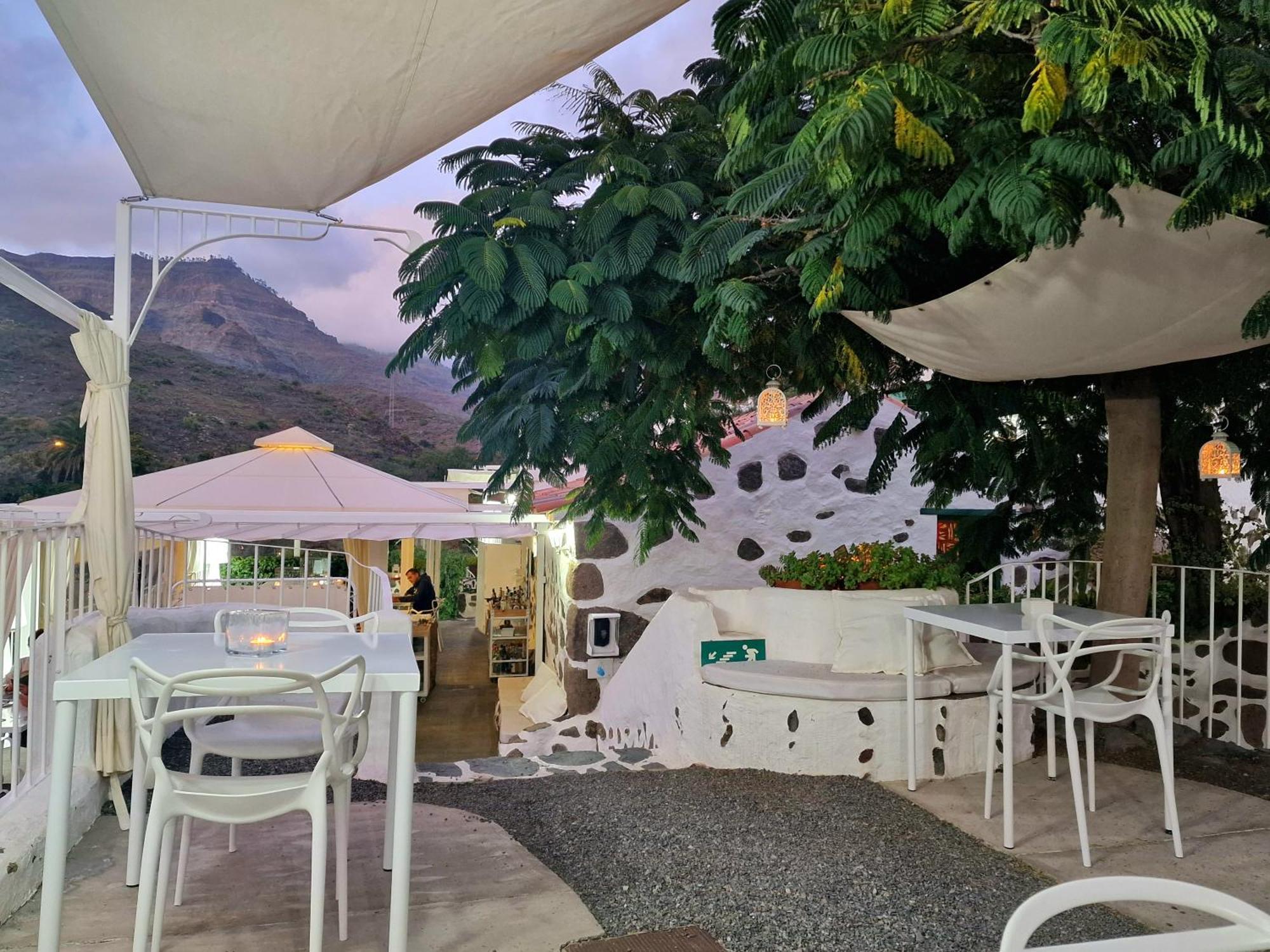 Historica Casa Con Vistas Al Jardin De Cactus Y Montanas Mogán Exterior foto