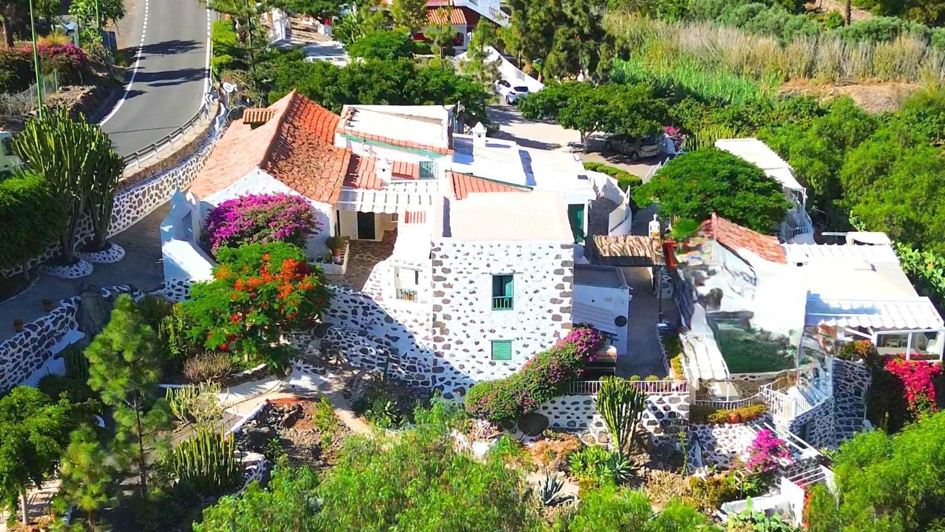 Historica Casa Con Vistas Al Jardin De Cactus Y Montanas Mogán Exterior foto